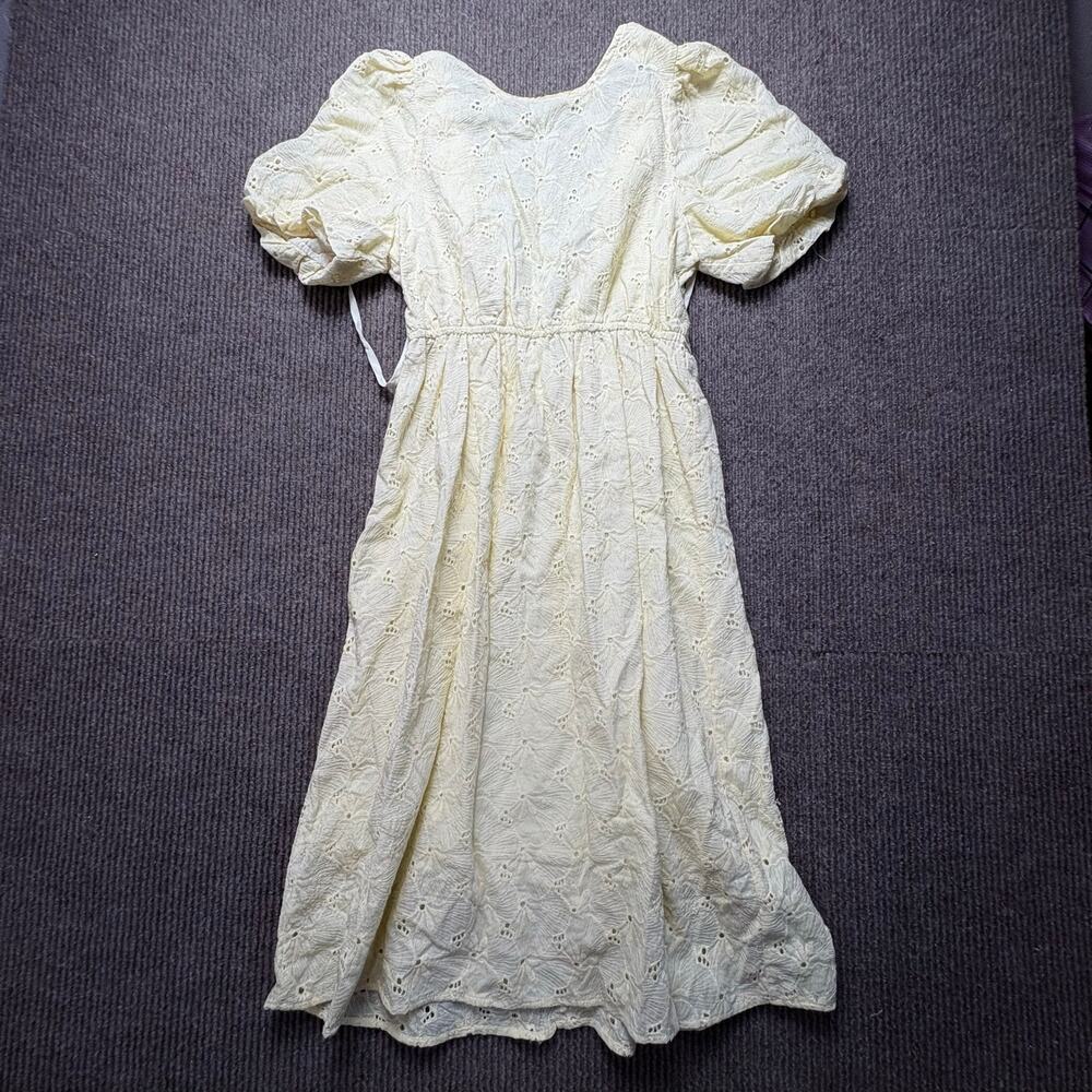 NWT Cider Cottage Core Romantic Cream Lace MIDI Dress Size small